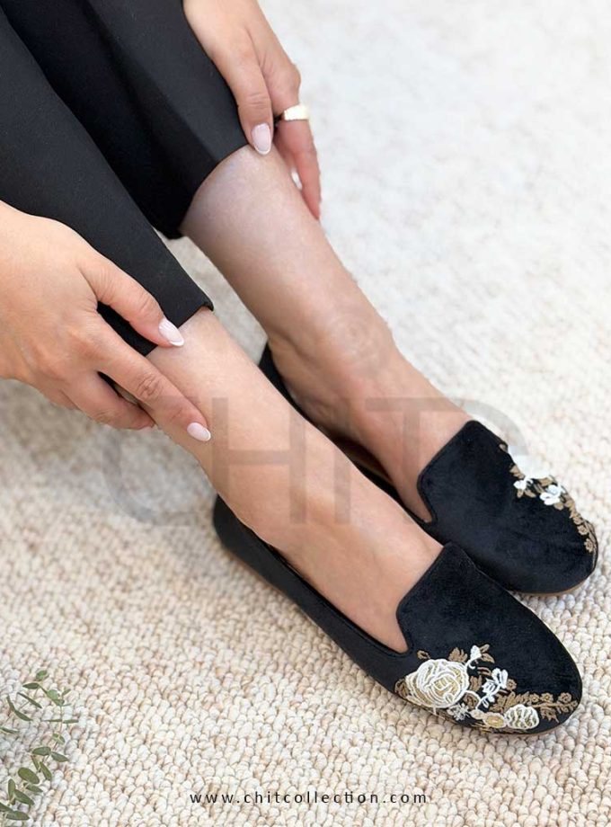 کفش زنانه لوفرگلدوزی مهگل
