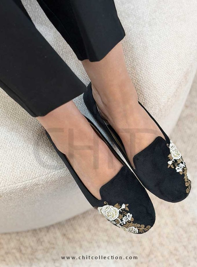 کفش زنانه لوفرگلدوزی مهگل