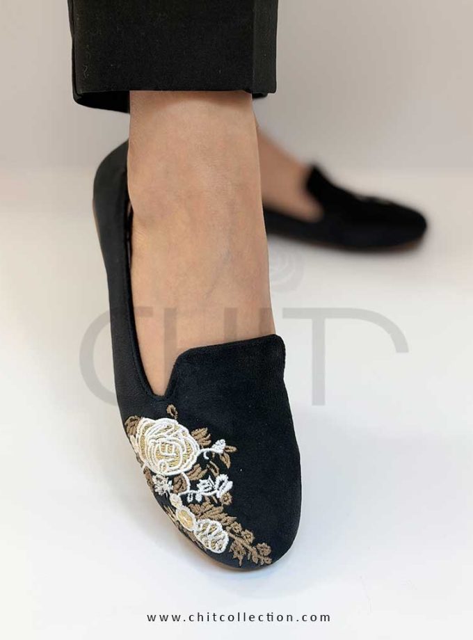 کفش زنانه لوفرگلدوزی مهگل