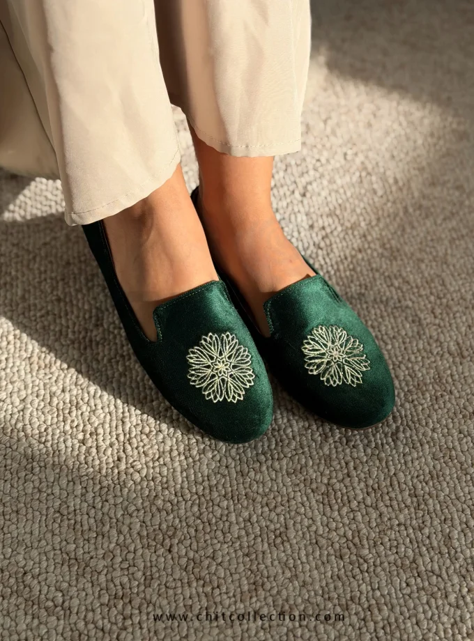 کفش زنانه لوفر لوتوس سبز