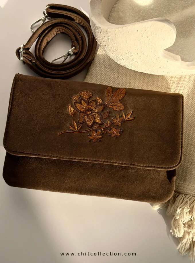 کیف کتابی دارچین
